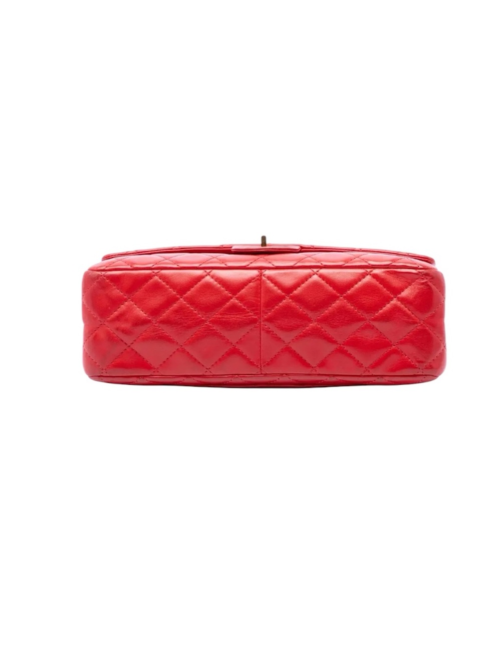 Chanel Reissue 2.55 Quilted Leather Shoulder Bag in Red with Gold Chain - Picture 4 of 7